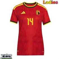 Belgium Dodi Lukebakio #14 Replica Home Shirt Ladies World Cup 2026 Short Sleeve
